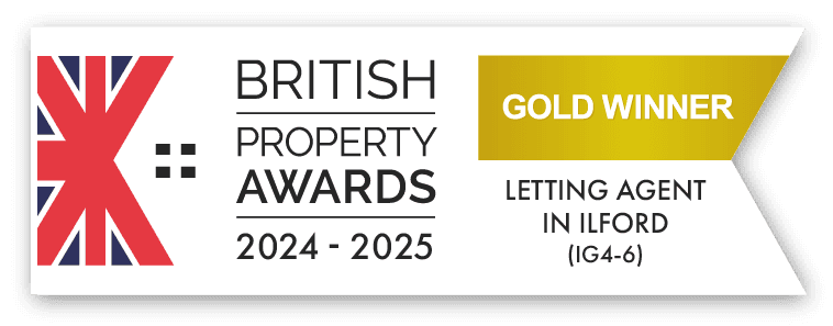 British Property Awards 2024 - 2025, Gold winner for letting agent in IG4-6